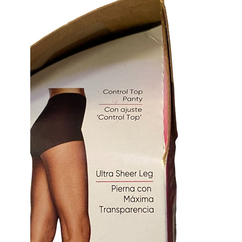 Leggs Pantyhose NEW 98066 Black Mist Womens B Control Top Sheer Toe - Picture 6 of 6